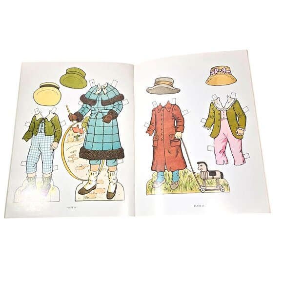 Kate Greenaway Paper Dolls Kathy Allert 1981 Dover Book Vintage Victorian Style - Picture 8 of 11